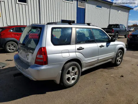2004 Subaru Forester 2.5Xs VIN JF1SG65694H755133 фото 3