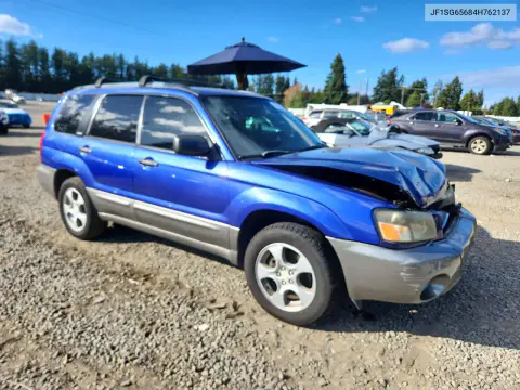 2004 Subaru Forester 2.5Xs VIN JF1SG65684H762137 фото 4