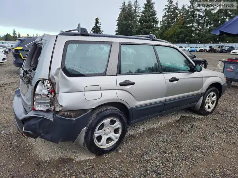 2005 Subaru Forester 2.5X VIN JF1SG63675H749206 фото 3