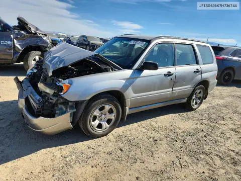 JF1SG636X7H736744 — 2007 Subaru Forester, Передняя часть, фото до ремонта