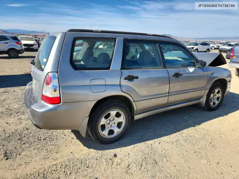 2007 Subaru Forester 2.5X VIN JF1SG636X7H736744 фото 3