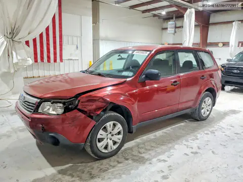 JF2SH61619H772997 — 2009 Subaru Forester, Передняя часть, фото до ремонта