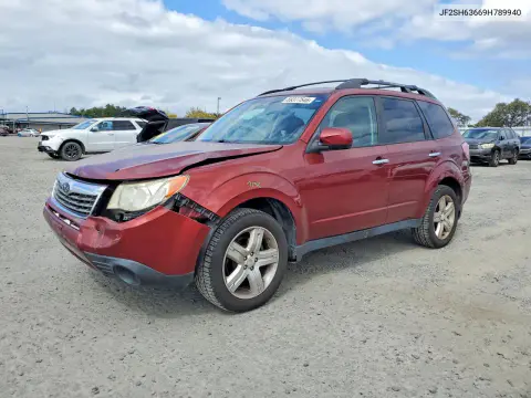 JF2SH63669H789940 — 2009 Subaru Forester, Передняя часть, фото до ремонта