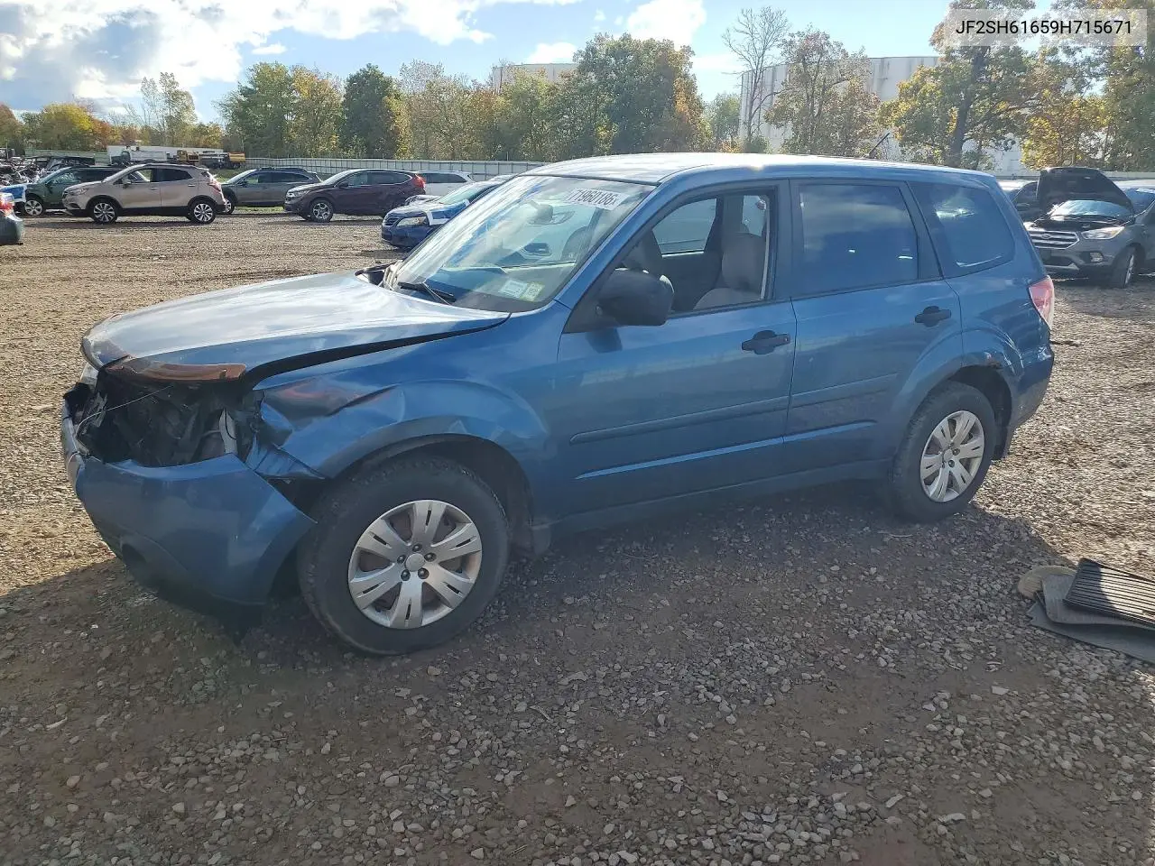 2009 Subaru Forester 2.5X VIN JF2SH61659H715671 фото 1