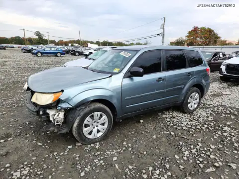 JF2SH6AC7AH752912 — 2010 Subaru Forester, Передняя часть, фото до ремонта