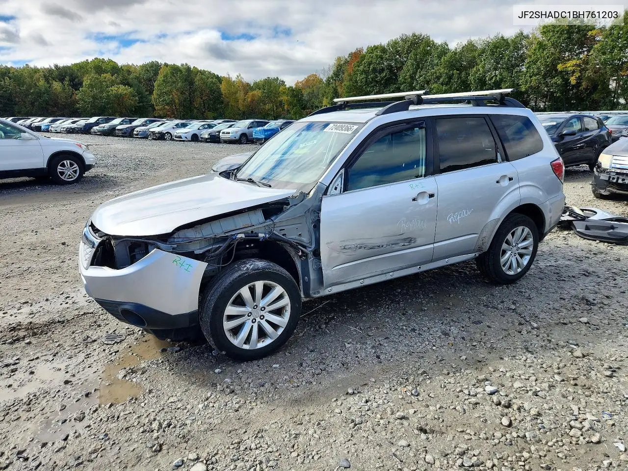 2011 Subaru Forester 2.5X Premium VIN JF2SHADC1BH761203 фото 1