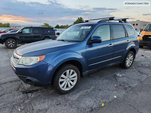 JF2SHADC1CH417503 — 2012 Subaru Forester, Передняя часть, фото до ремонта