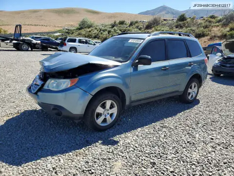 JF2SHABC3DH412517 — 2013 Subaru Forester, Передняя часть, фото до ремонта
