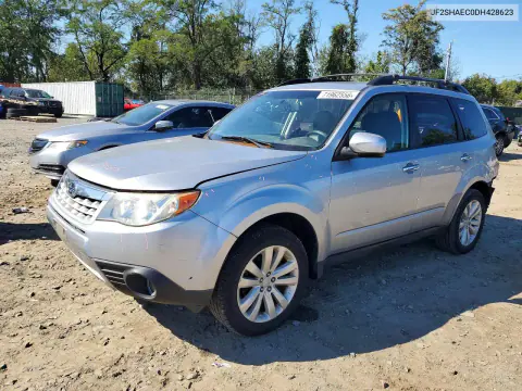 JF2SHAEC0DH428623 — 2013 Subaru Forester, Задняя часть, фото до ремонта