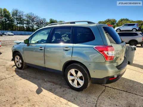 2014 Subaru Forester 2.5I Premium VIN JF2SJAEC3EH558918 фото 2