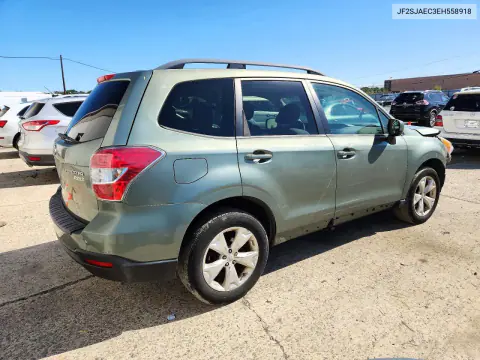 2014 Subaru Forester 2.5I Premium VIN JF2SJAEC3EH558918 фото 3