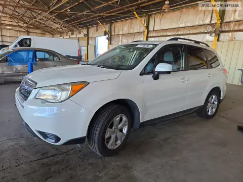 JF2SJAGC7EH478888 — 2014 Subaru Forester, Сторона, фото до ремонта
