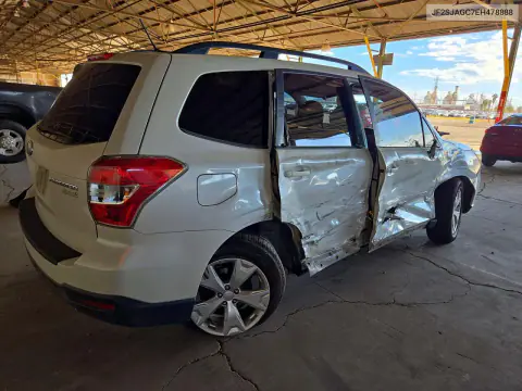 2014 Subaru Forester 2.5I Premium VIN JF2SJAGC7EH478888 фото 3