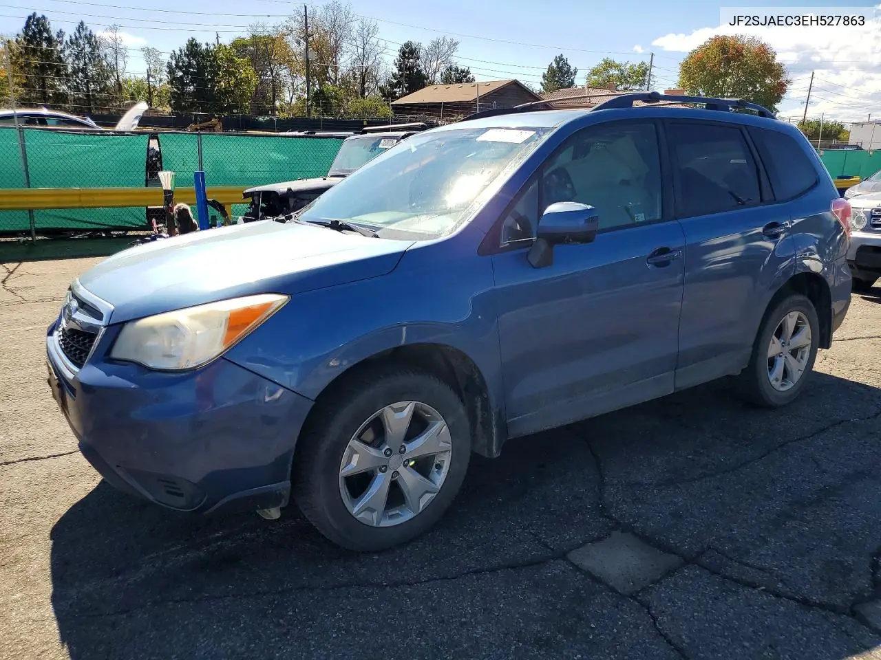 2014 Subaru Forester 2.5I Premium VIN JF2SJAEC3EH527863 фото 1
