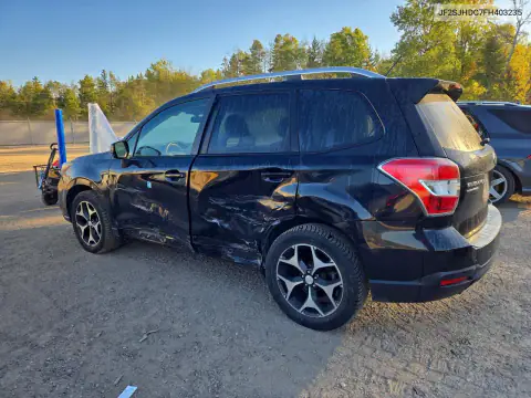 JF2SJHDC7FH403235 — 2015 Subaru Forester, фото 2 с аукциона Copart, Боковая часть