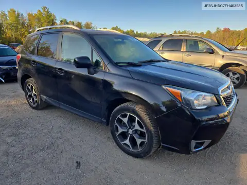 JF2SJHDC7FH403235 — 2015 Subaru Forester, фото 4 с аукциона Copart, Боковая часть