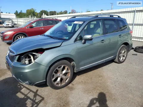 JF2SJAUC8FH430824 — 2015 Subaru Forester, Передняя часть, фото до ремонта