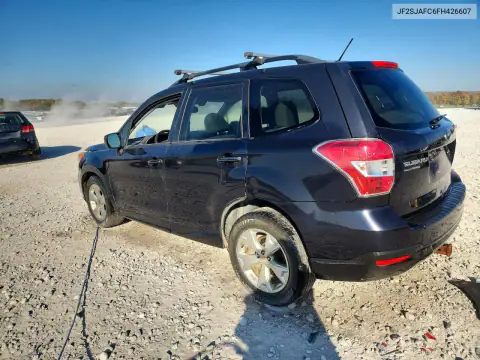JF2SJAFC6FH426607 — 2015 Subaru Forester, фото 2 с аукциона Copart, Передняя часть