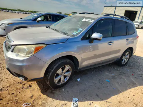 JF2SJADC7FH501415 — 2015 Subaru Forester, Передняя часть, фото до ремонта