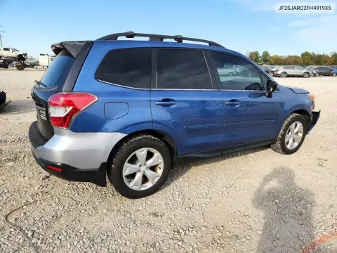 2015 Subaru Forester 2.5I Limited VIN JF2SJARC2FH491935 фото 3