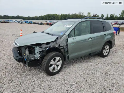 JF2SJAFC6GH411431 — 2016 Subaru Forester, Передняя часть, фото до ремонта