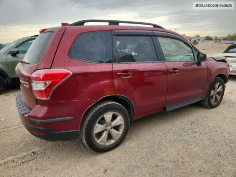 2016 Subaru Forester 2.5I VIN JF2SJABC6GH563635 фото 3