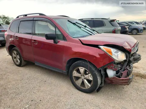 2016 Subaru Forester 2.5I VIN JF2SJABC6GH563635 фото 4