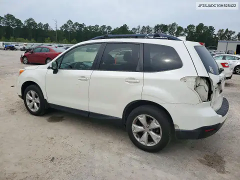 2016 Subaru Forester 2.5I Premium VIN JF2SJADC1GH525422 фото 2