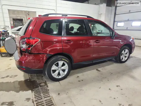 2016 Subaru Forester 2.5I Premium VIN JF2SJADC1GH481034 фото 3