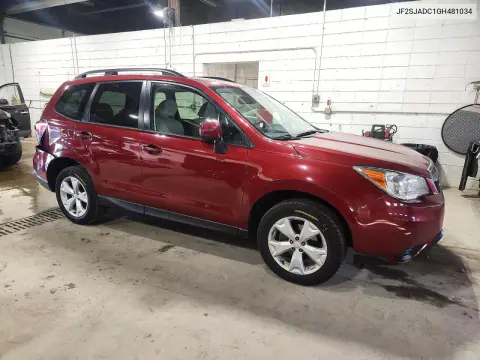 2016 Subaru Forester 2.5I Premium VIN JF2SJADC1GH481034 фото 4