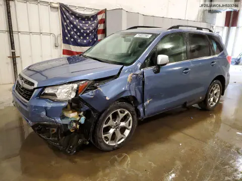 JF2SJAWC6JH533746 — 2018 Subaru Forester, Передняя часть, фото до ремонта