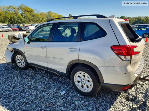 2019 Subaru Forester VIN JF2SKACC9KH518886 фото 2