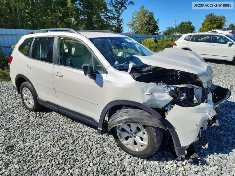 2019 Subaru Forester VIN JF2SKACC9KH518886 фото 4