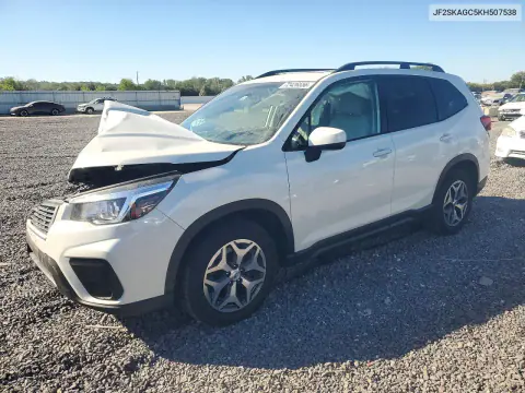 JF2SKAGC5KH507538 — 2019 Subaru Forester, Передняя часть, фото до ремонта