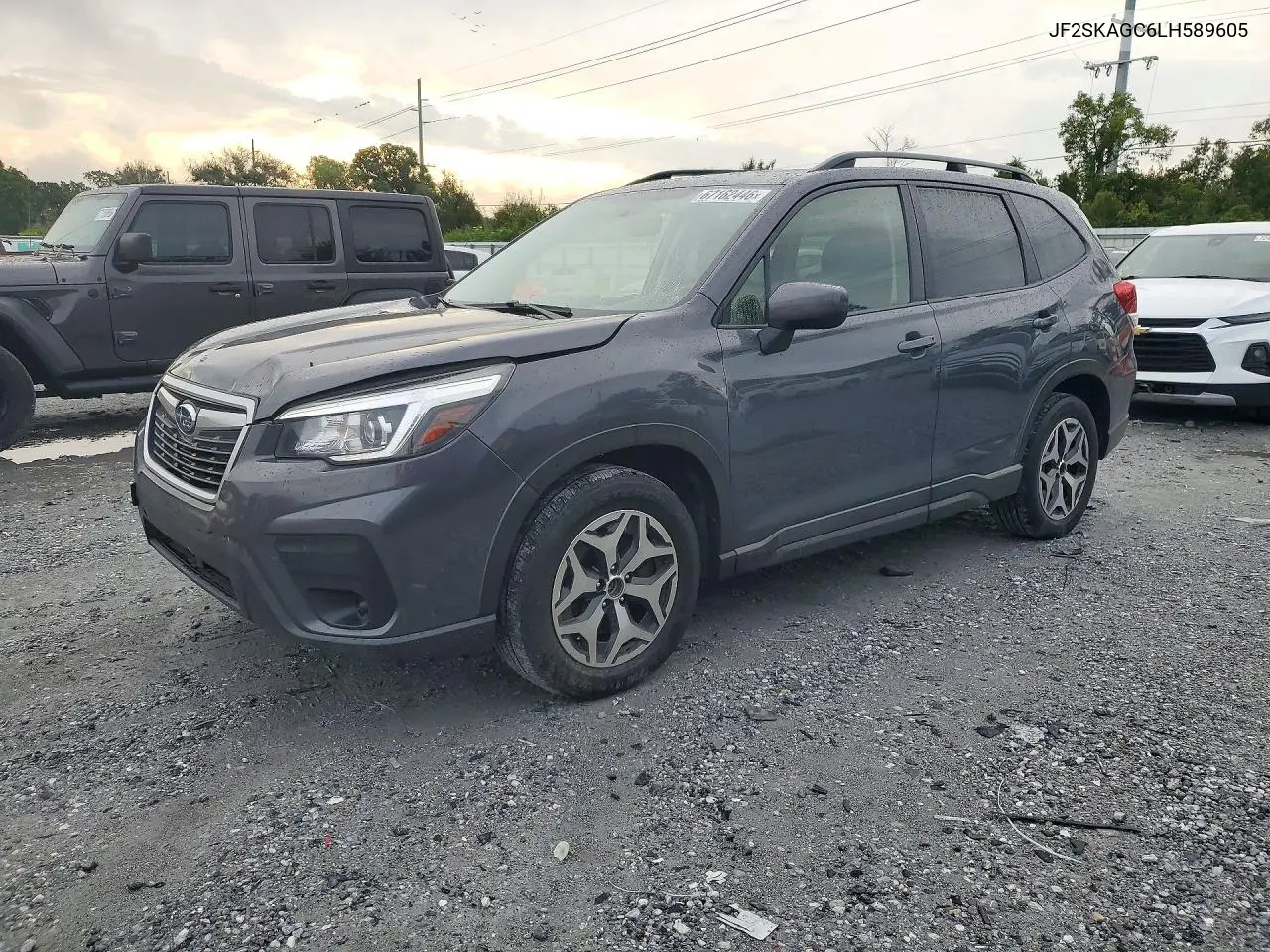 2020 Subaru Forester Premium VIN JF2SKAGC6LH589605 фото 1