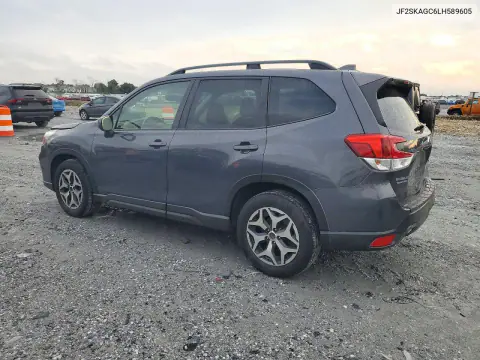 2020 Subaru Forester Premium VIN JF2SKAGC6LH589605 фото 2