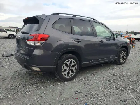2020 Subaru Forester Premium VIN JF2SKAGC6LH589605 фото 3