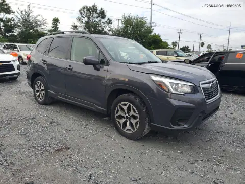 2020 Subaru Forester Premium VIN JF2SKAGC6LH589605 фото 4