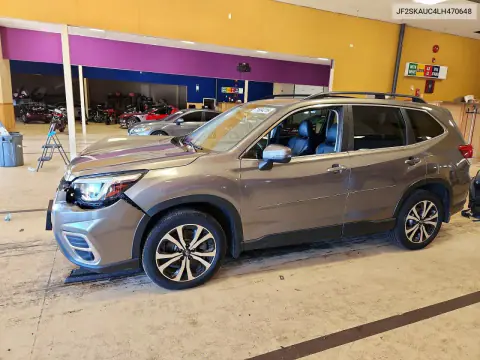 JF2SKAUC4LH470648 — 2020 Subaru Forester, Передняя часть, фото до ремонта