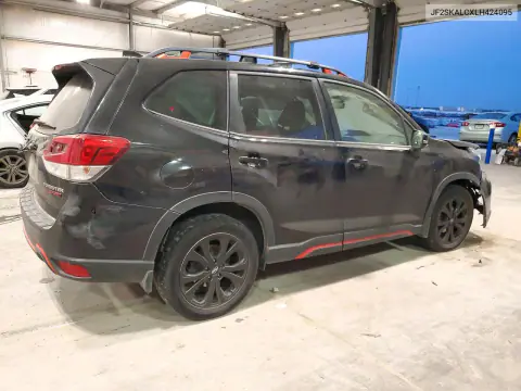 2020 Subaru Forester Sport VIN JF2SKALCXLH424095 фото 3