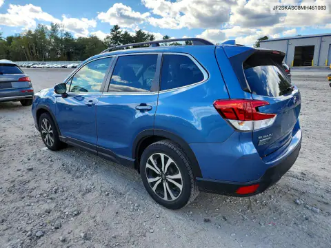 2021 Subaru Forester Limited VIN JF2SKASC8MH461083 фото 2