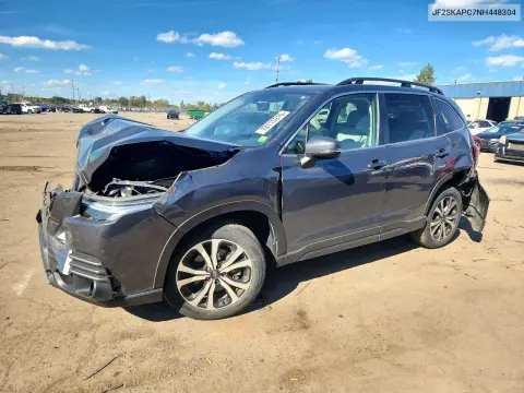 JF2SKAPC7NH448304 — 2022 Subaru Forester, Передняя часть, фото до ремонта
