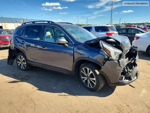 2022 Subaru Forester Limited VIN JF2SKAPC7NH448304 фото 4