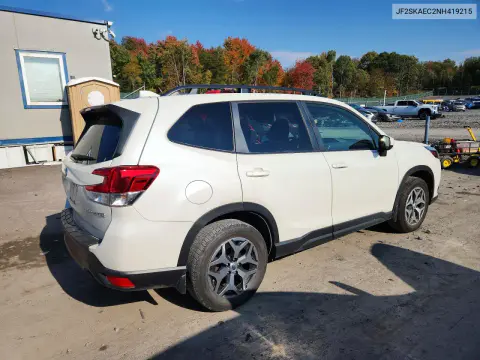 2022 Subaru Forester Premium VIN JF2SKAEC2NH419215 фото 3