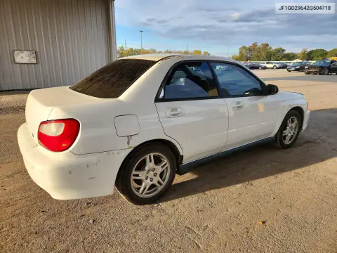 2002 Subaru Impreza Wrx VIN JF1GD29642G504718 фото 3