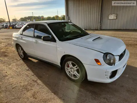 2002 Subaru Impreza Wrx VIN JF1GD29642G504718 фото 4