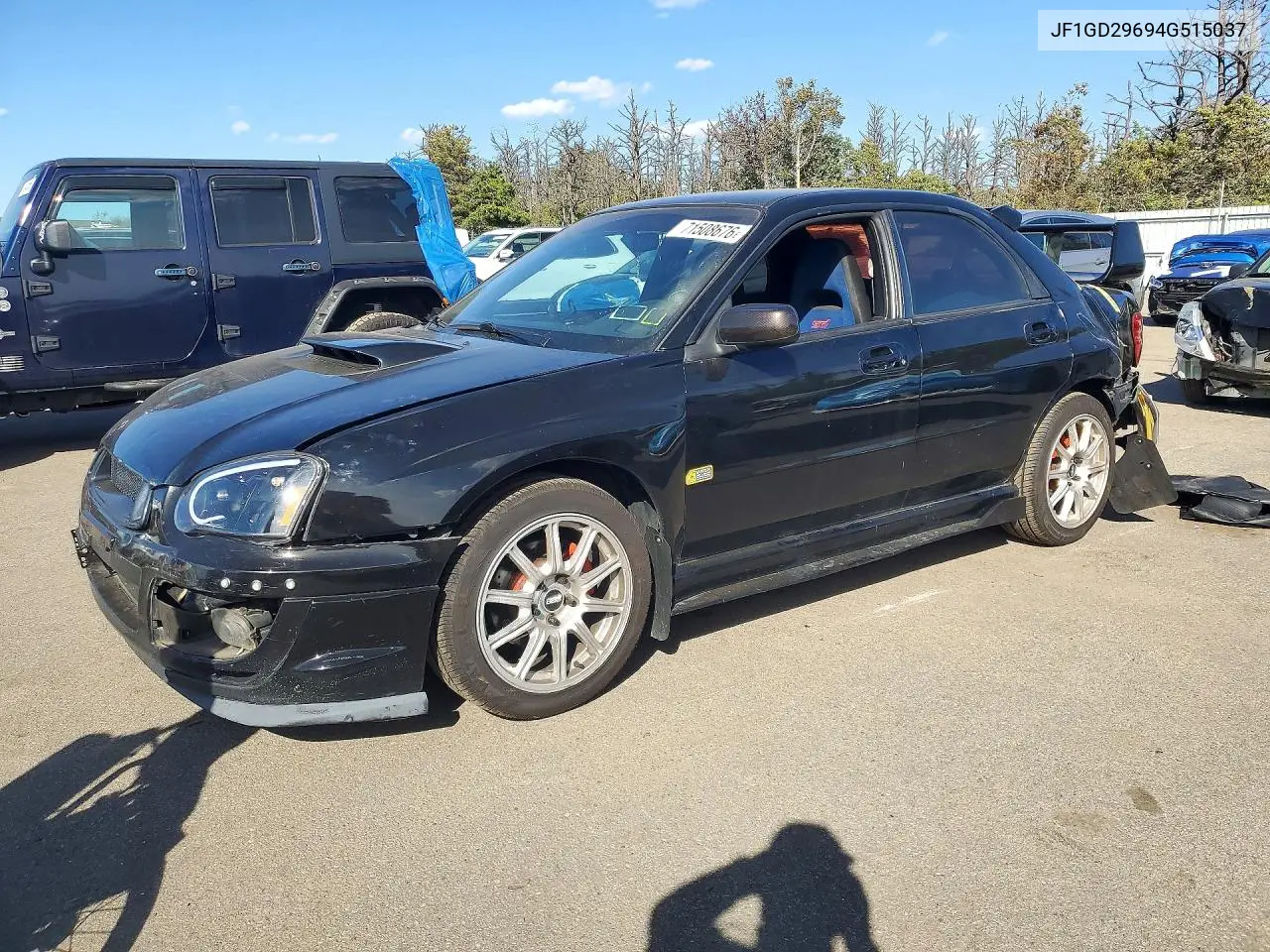 2004 Subaru Impreza Wrx VIN JF1GD29694G515037 фото 1