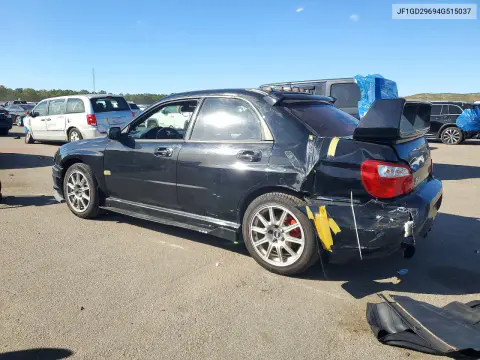 2004 Subaru Impreza Wrx VIN JF1GD29694G515037 фото 2
