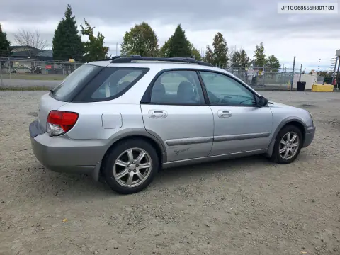 2005 Subaru Impreza Outback Sport VIN JF1GG68555H801180 фото 3