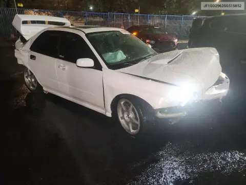 2005 Subaru Impreza Wrx VIN JF1GD29625G515852 фото 4